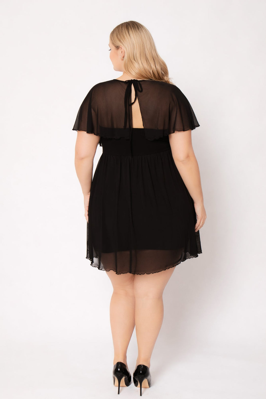 Curvy Sense Inc. Dresses Plus Size Serafina Flare Dress - Black