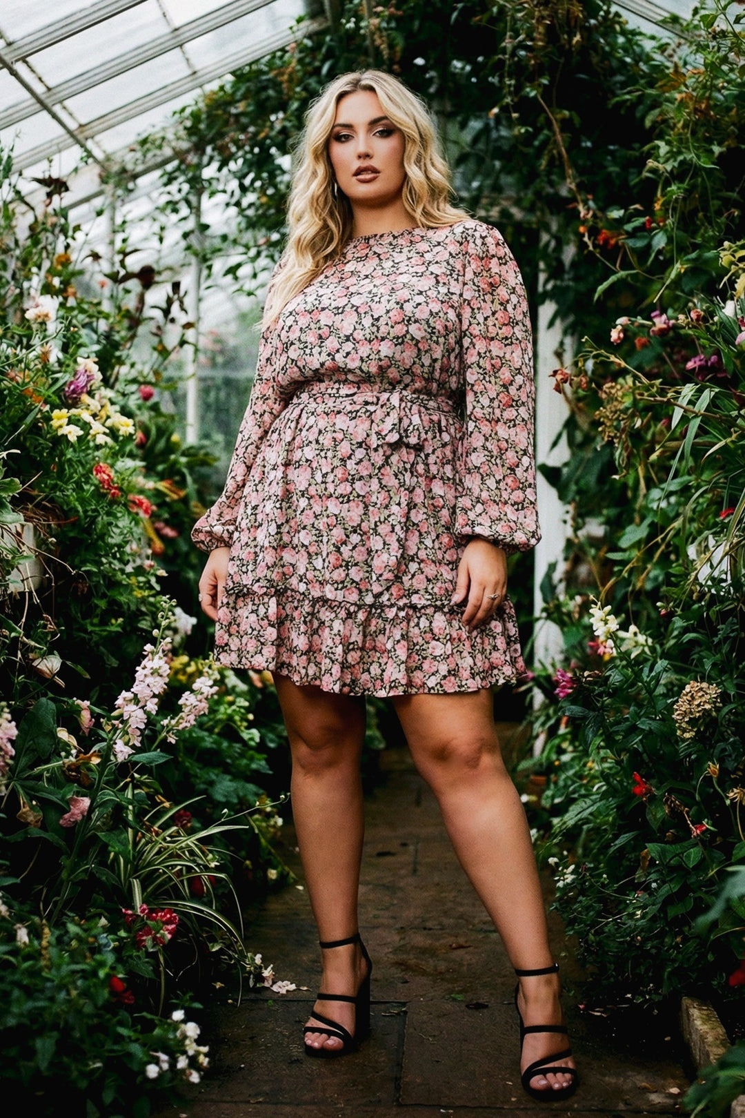 Talent Dresses Plus Size Seraphina Garden Dress - Black