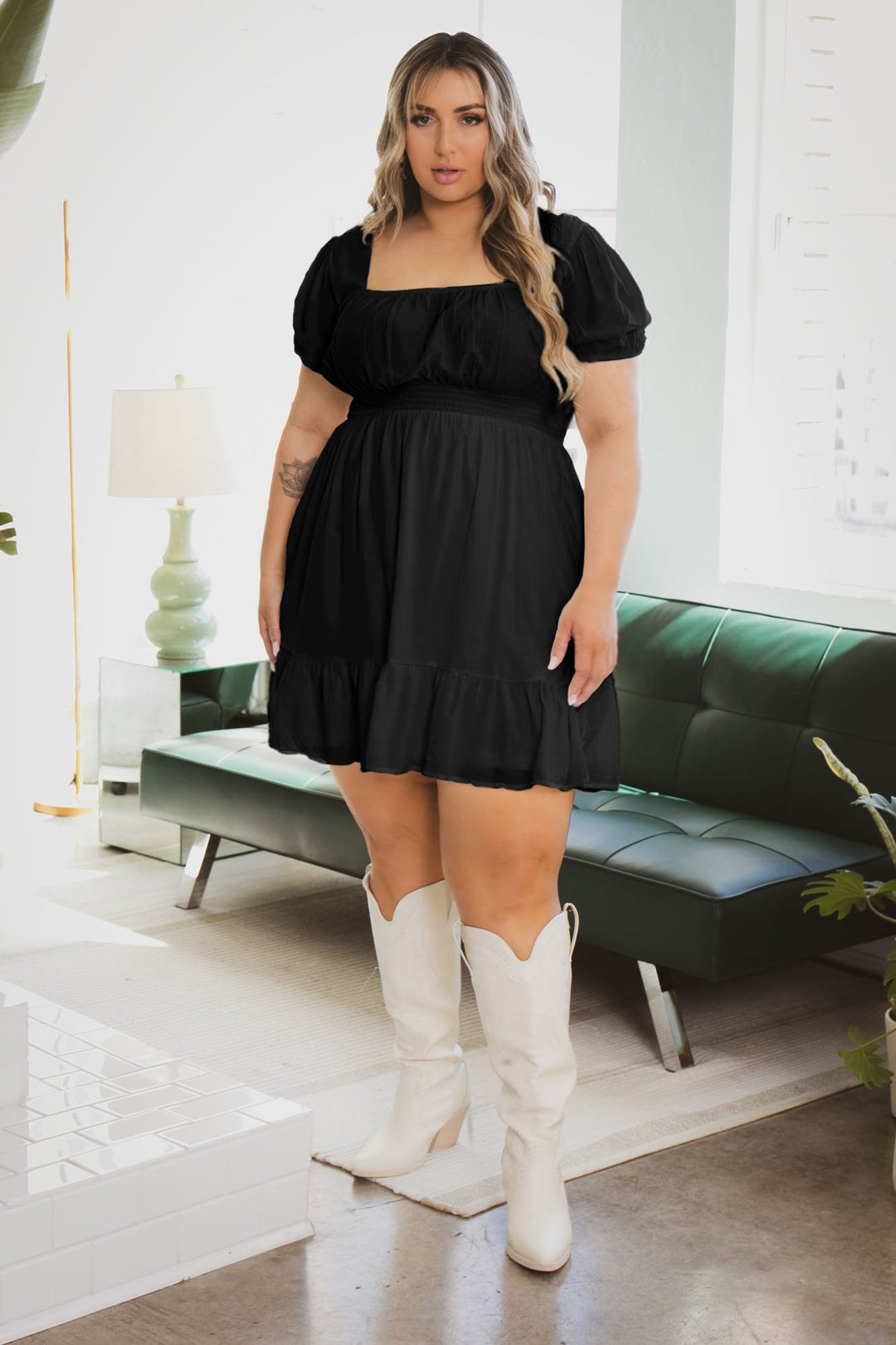 Plus Size Nadya Ribbed Maxi Dress - Black