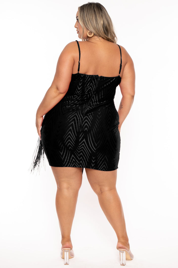 Goodtime USA Dresses Plus Size Temptress Bodycon  Dress- Black