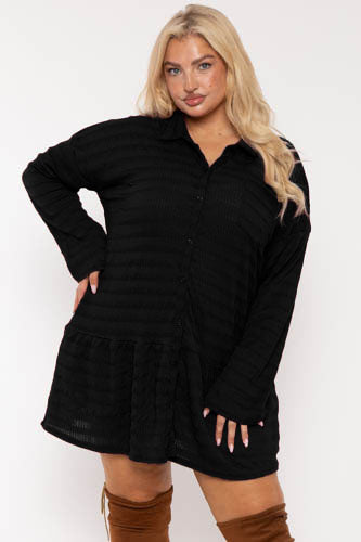 Plus Size Tessa Tunic Dress Black 2X / Black