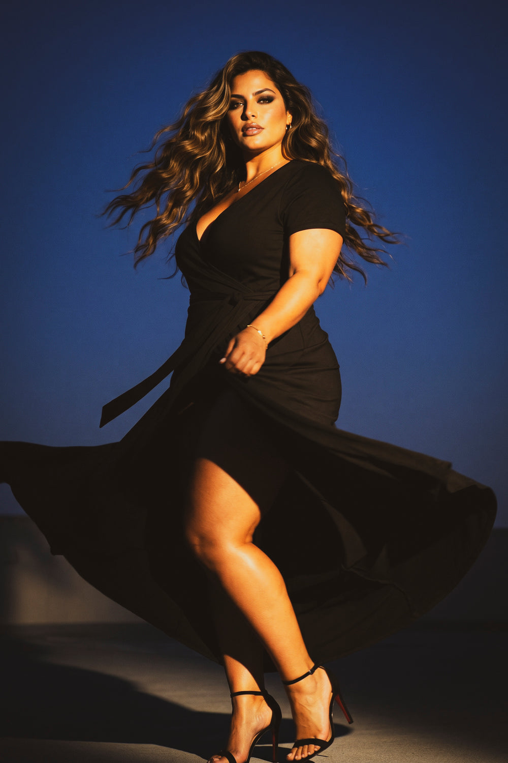 Curvy Sense Inc. Dresses Plus Size Timeless Grace Dress - Black