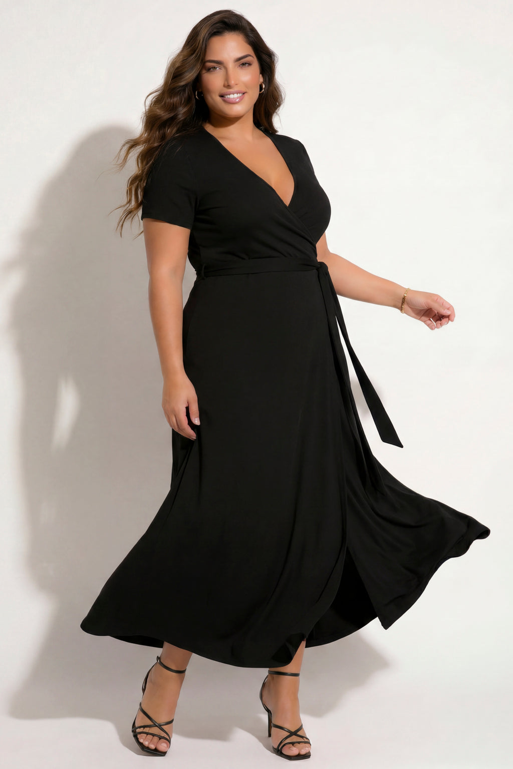 black curvy dresses Plus Size Timeless Grace Dress 40% Nylon Lining What Earrings to Wear modal-1-1270 Color:Burgundy as Picture