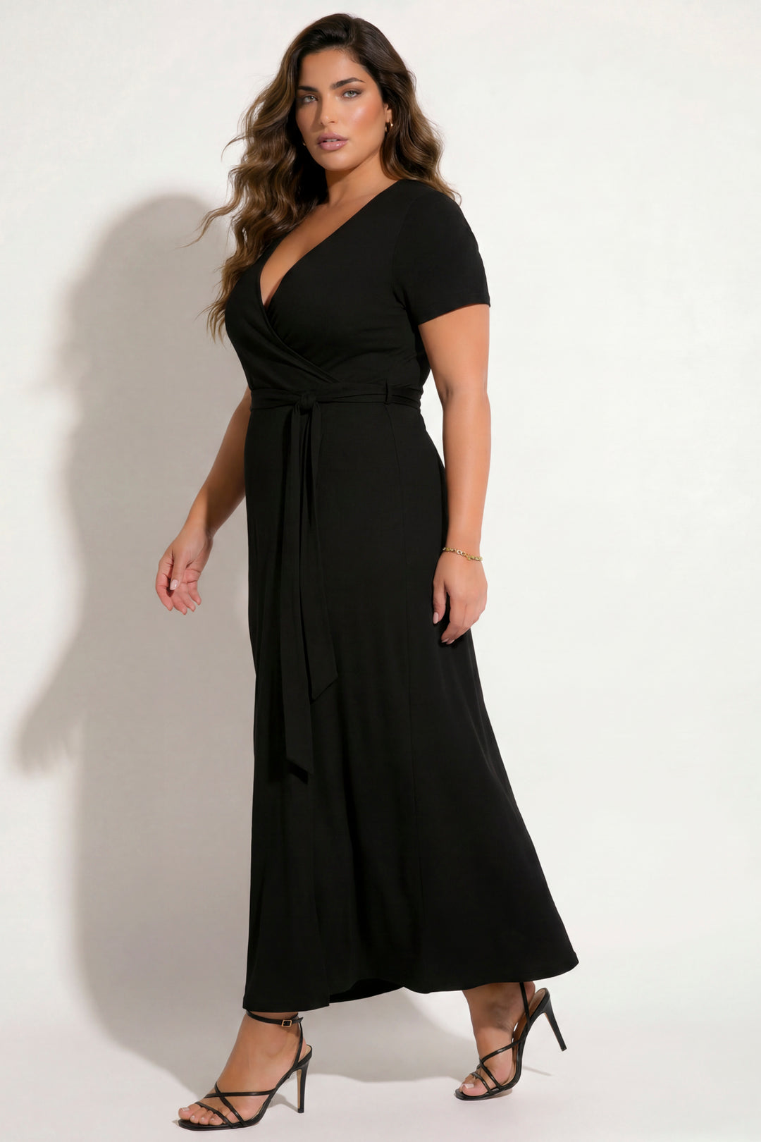 Curvy Sense Inc. Dresses Plus Size Timeless Grace Dress - Black