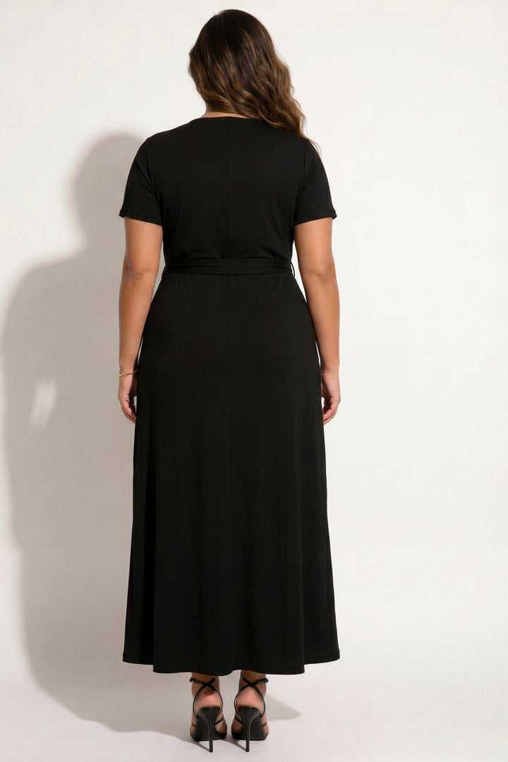 Curvy Sense Inc. Dresses Plus Size Timeless Grace Dress - Black