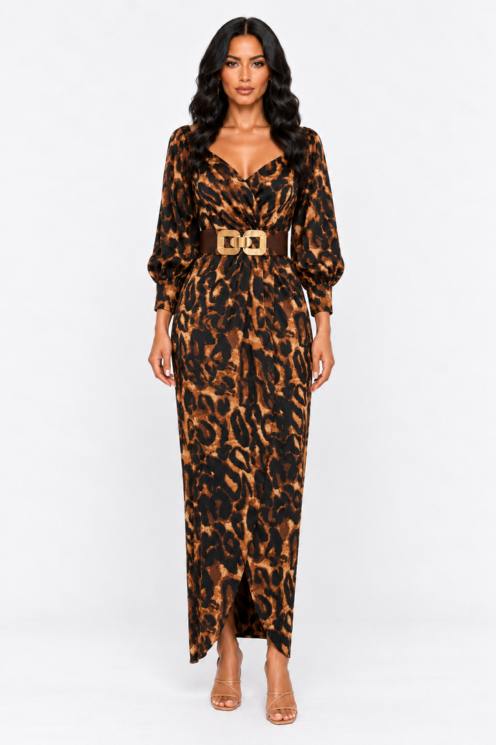 zah Dresses Savanna Luxe Maxi Dress - Mocha