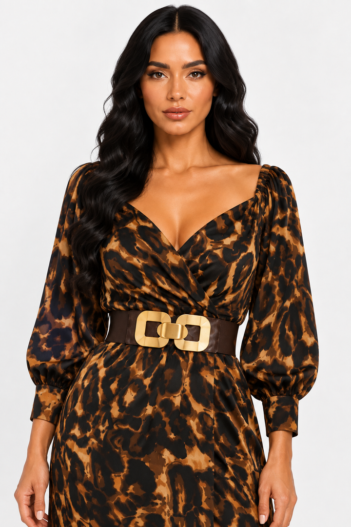 zah Dresses Savanna Luxe Maxi Dress - Mocha