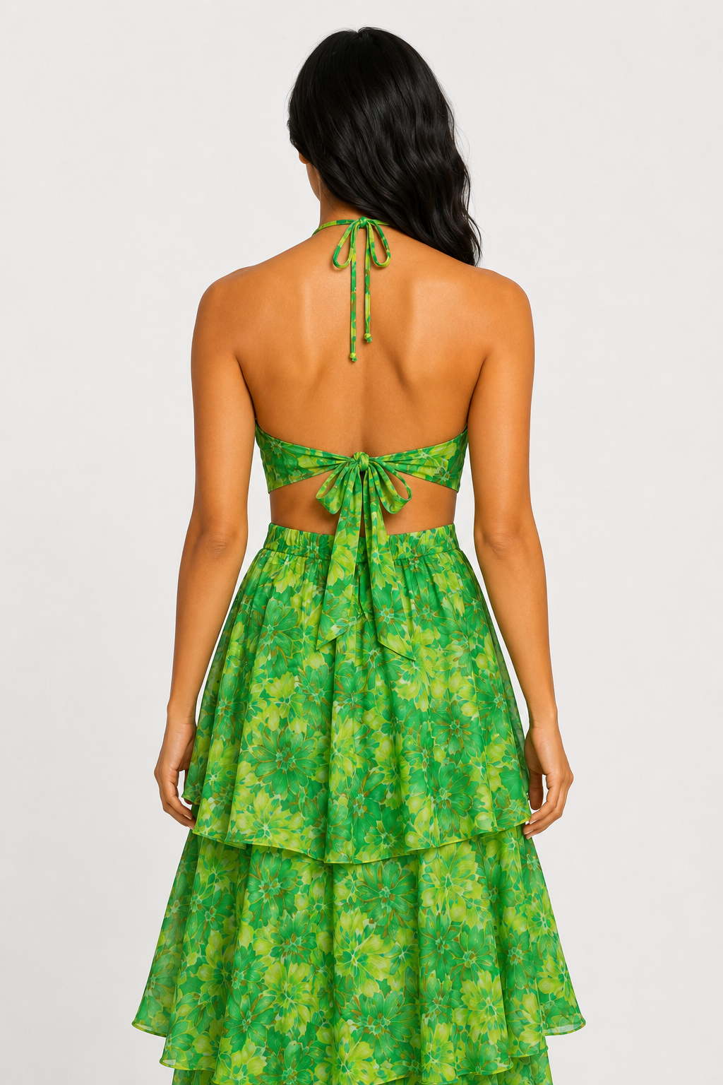 zah Dresses Verdant Bloom Maxi Dress - Green