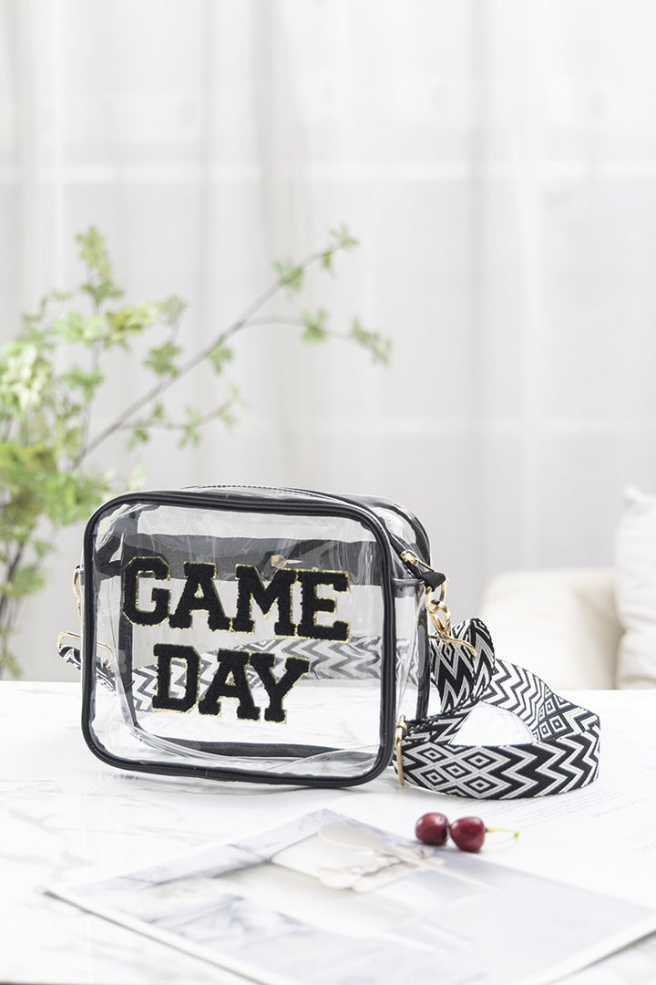 ZENANA Handbags Game Day Stadium Crossbody Bag - Black