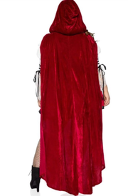 DONNA DI CAPRI Intimates Plus Size 2-Piece Storybook Red Riding Hood Costume-Red