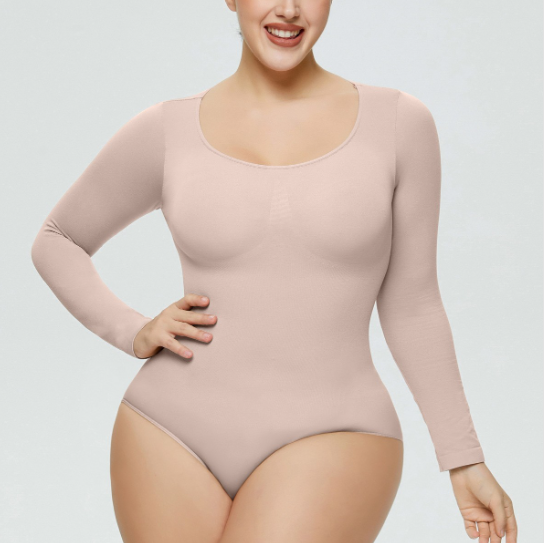CLOZOZ Nude Long Sleeve Bodysuit Shapewear Tummy Control Crew Neck Body  Suits for Womens Ribbed Seamless Tops - Coupon Codes, Promo Codes, Daily  Deals, Save Money Today