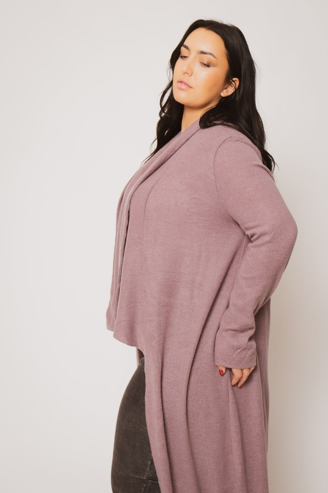 Gibiu Jackets And Outerwear Plus Size Celeste Cardigan - Lavender
