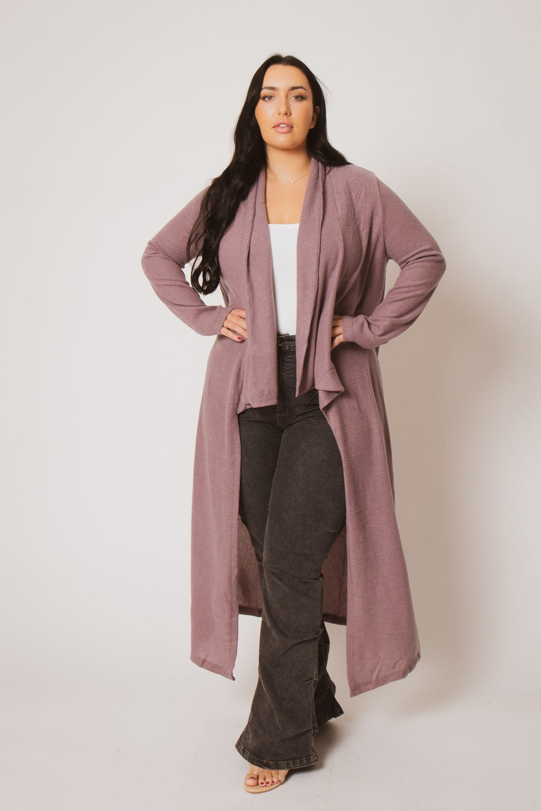 Gibiu Jackets And Outerwear Plus Size Celeste Cardigan - Lavender