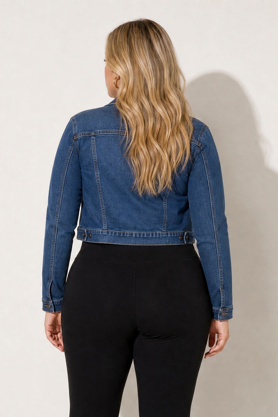Wax Jean Jackets And Outerwear Plus Size Everyday Denim Jacket - Dark Wash
