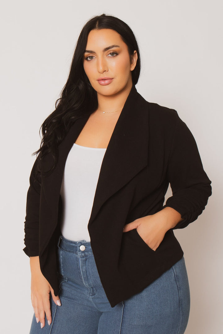 CULTURE CODE Jackets And Outerwear Plus Size Harper Jacket - Black