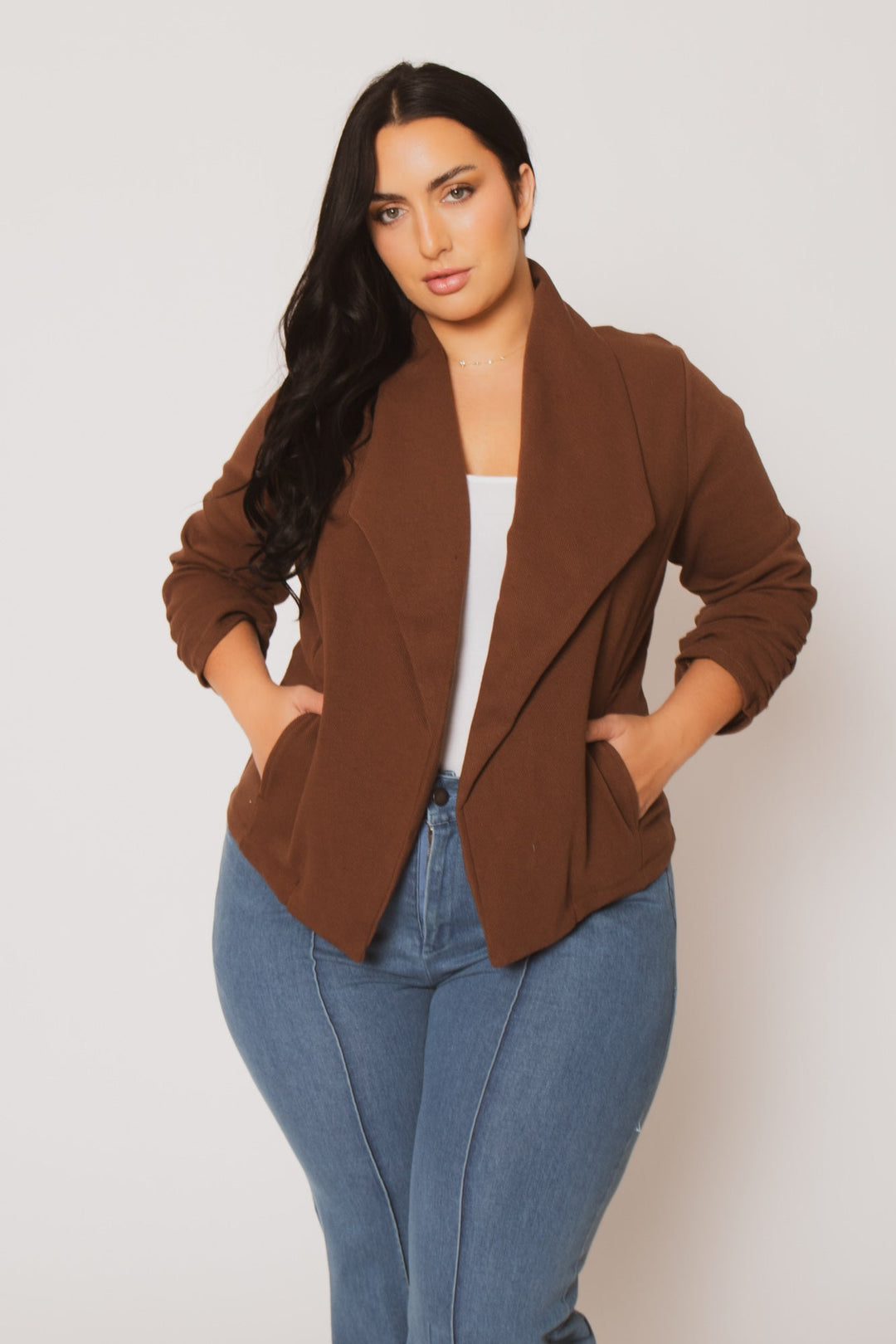 CULTURE CODE Jackets And Outerwear Plus Size Harper Jacket - Brown