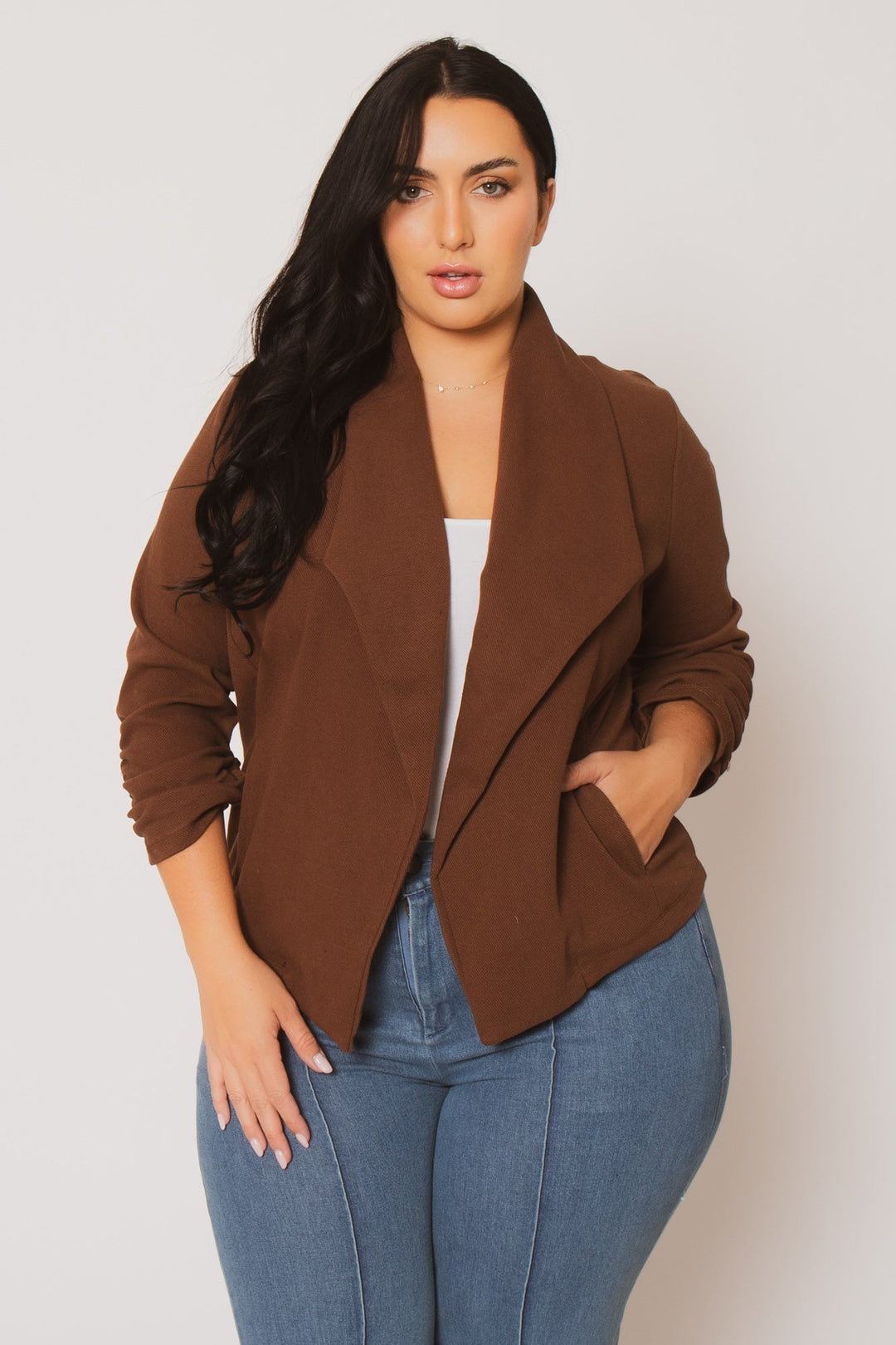 CULTURE CODE Jackets And Outerwear Plus Size Harper Jacket - Brown