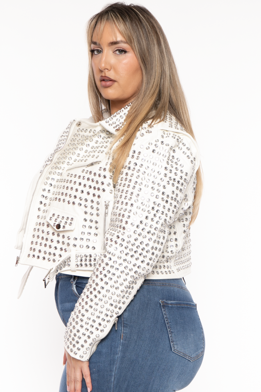 Where to Buy Real Leather Moto Jackets in Plus Size – Curvily