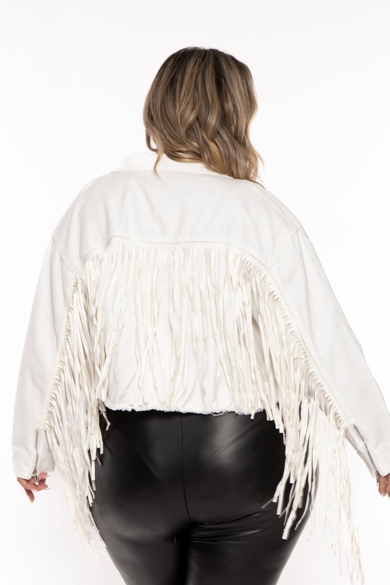 Tassel jacket clearance plus size