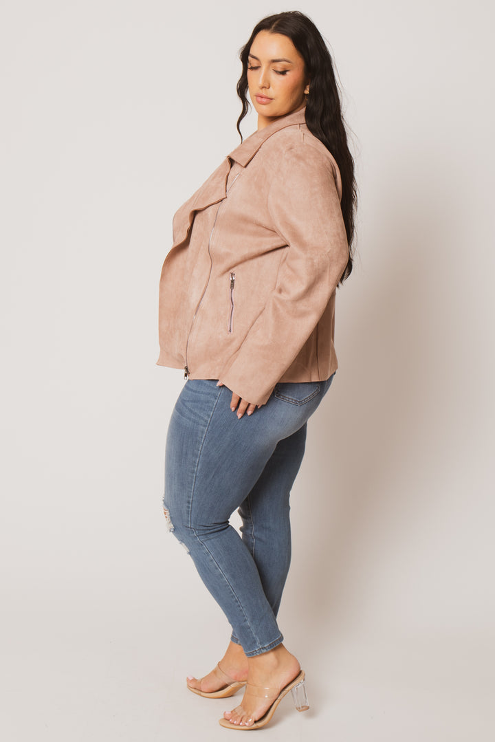 Oddi Jackets And Outerwear Plus Size Urban Edge Jacket- Mauve