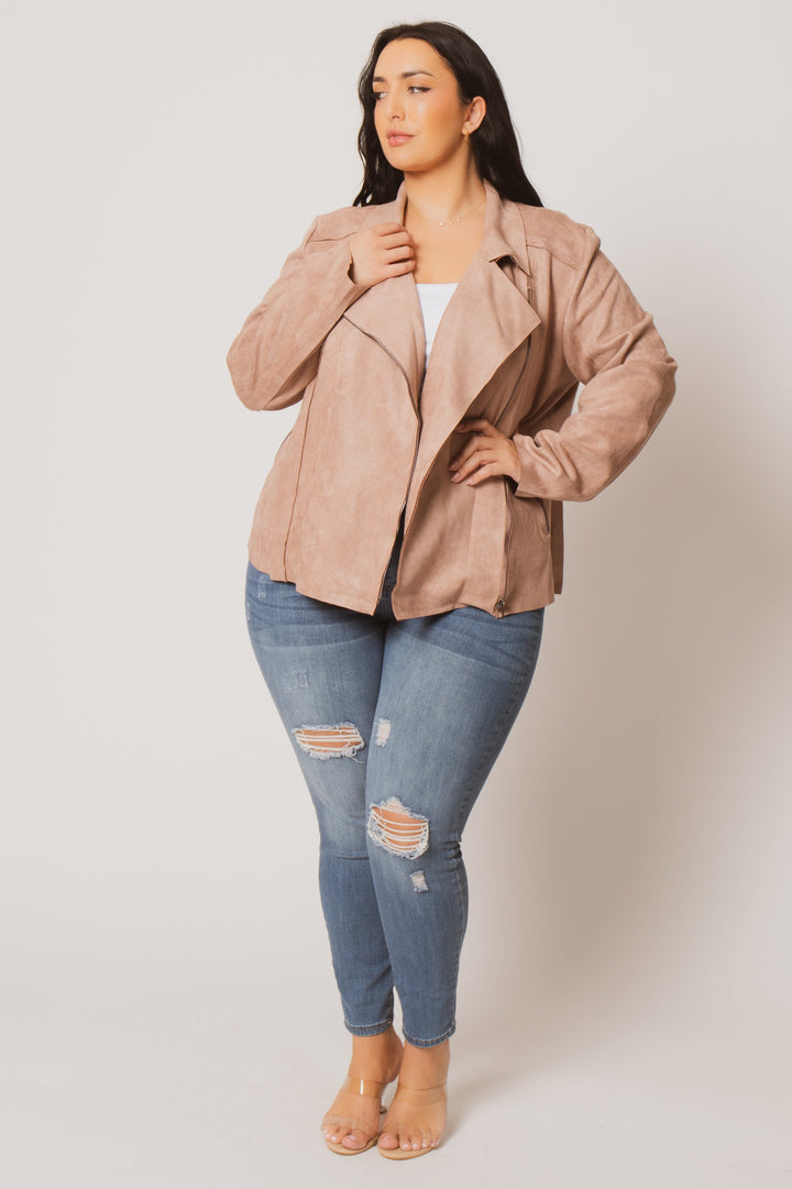Oddi Jackets And Outerwear Plus Size Urban Edge Jacket- Mauve