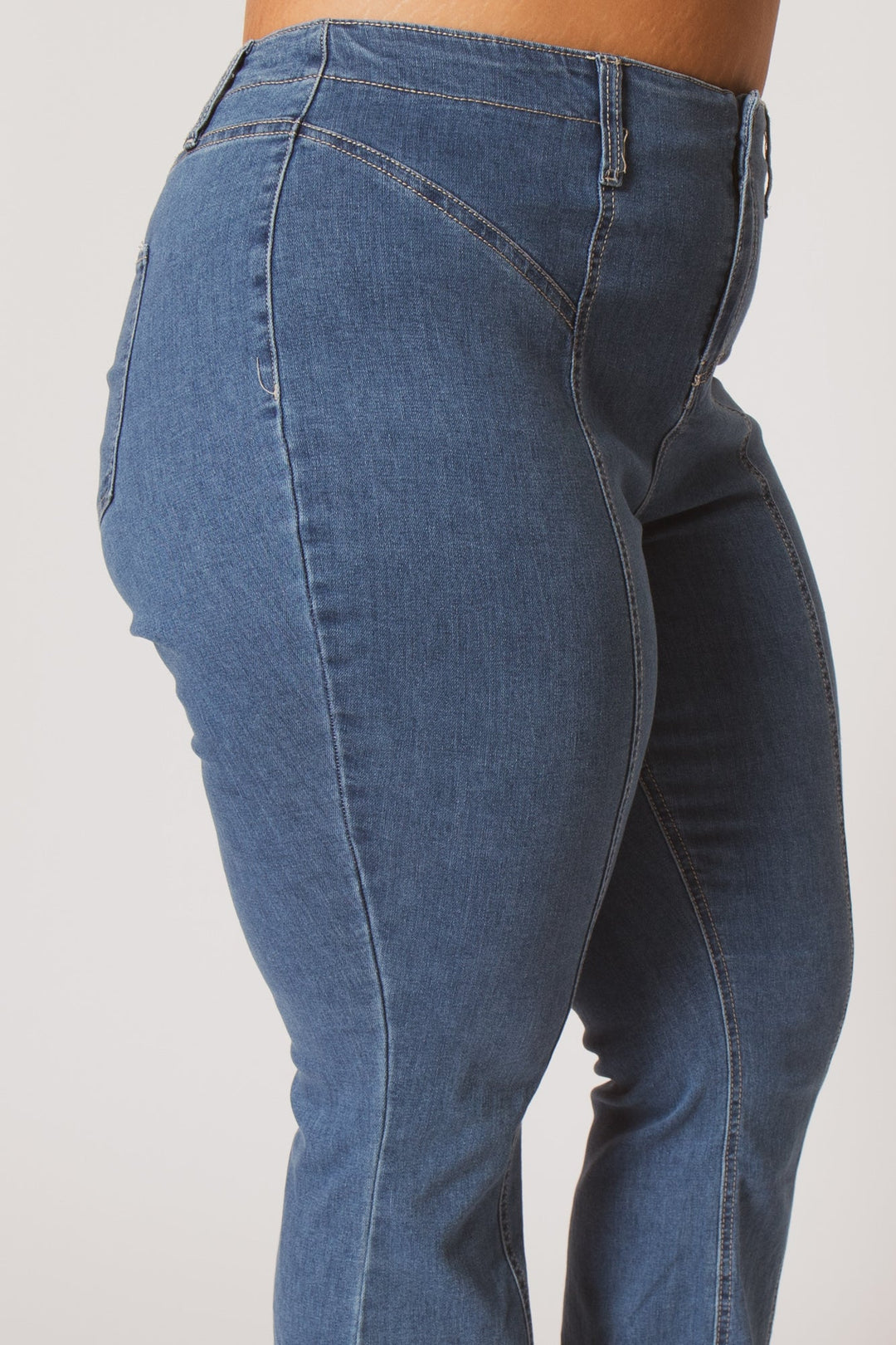 YMI Jeans Plus Size Camila Flare Jeans - Medium Wash