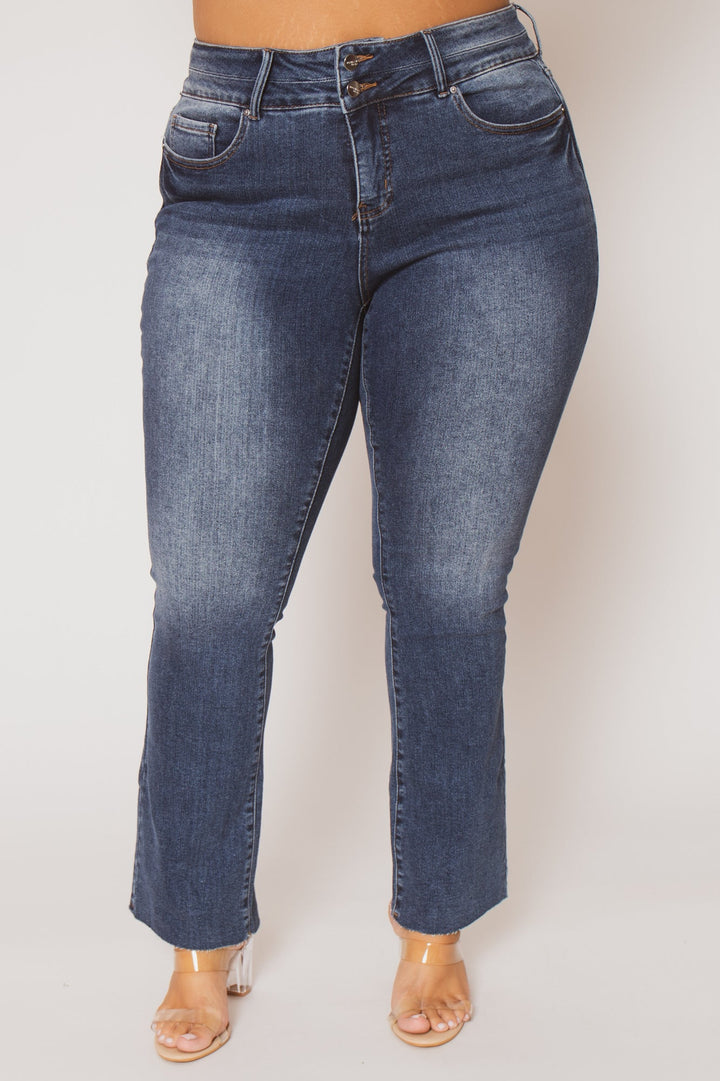 YMI Jeans Plus Size Camille Bootcut Jeans -  Medium Wash