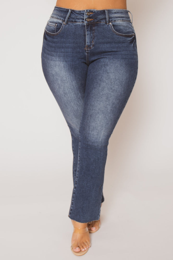 YMI Jeans Plus Size Camille Bootcut Jeans -  Medium Wash