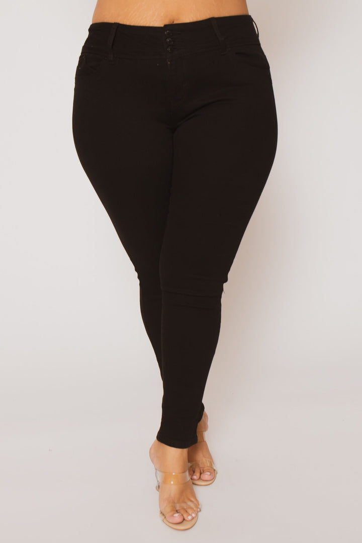YMI Jeans Plus Size Classic Curve Pants - Black