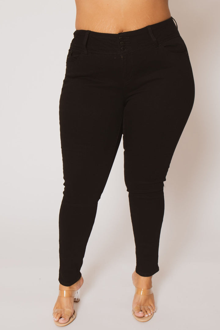 YMI Jeans Plus Size Classic Curve Pants - Black