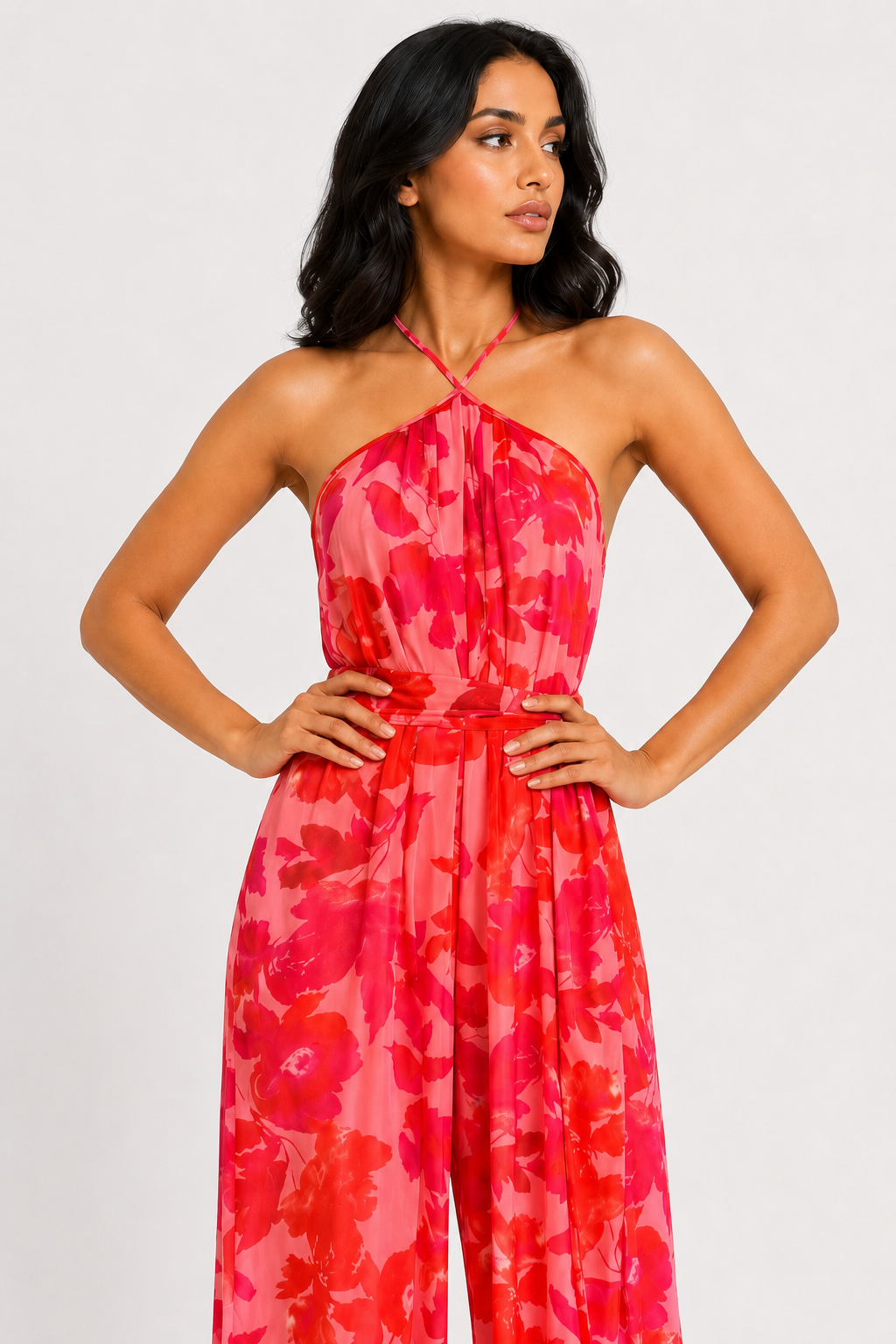 zah Jumpsuits and Rompers Coral Bloom Jumpsuit - Pink