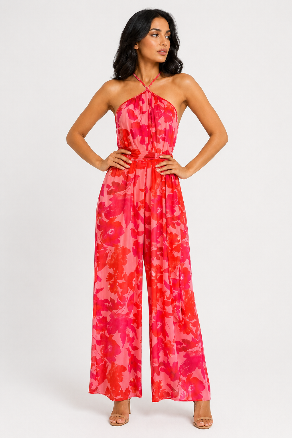 zah Jumpsuits and Rompers Coral Bloom Jumpsuit - Pink