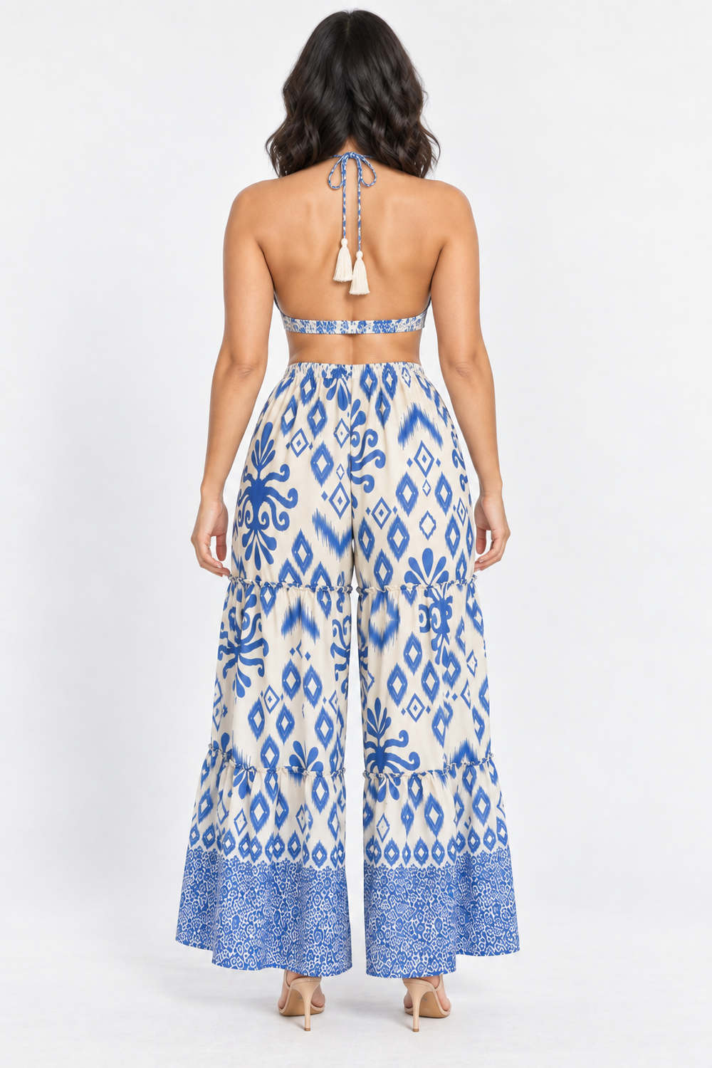 zah Jumpsuits and Rompers Naya Crochet Jumpsuit - Light Blue
