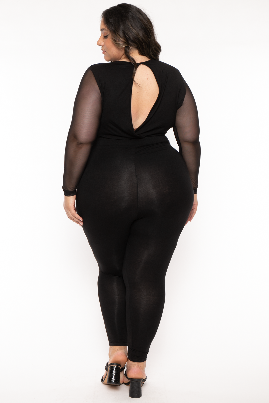 Curvy Sense Jumpsuits and Rompers Plus Size Arica Asymmetric Jumpsuit - Black