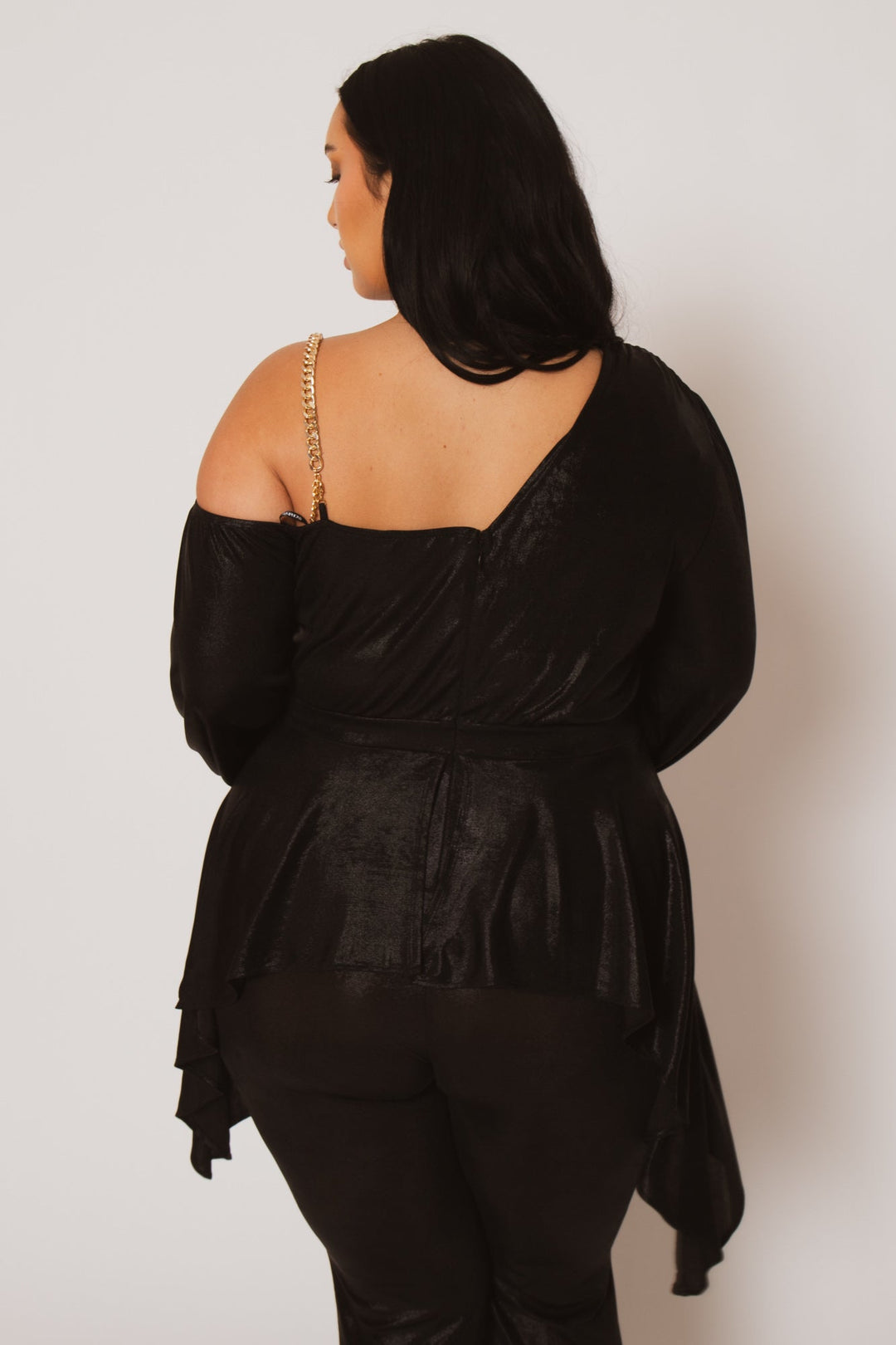 SYMPHONY Jumpsuits and Rompers Plus Size Ariella Chain Jumpsuit - Black