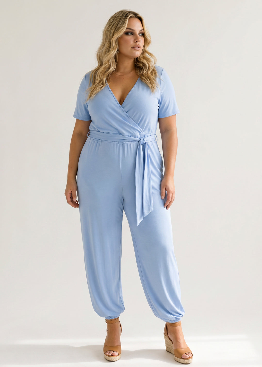 Curvy Sense Inc. Jumpsuits and Rompers Plus Size Captivating Jumpsuit - Blue