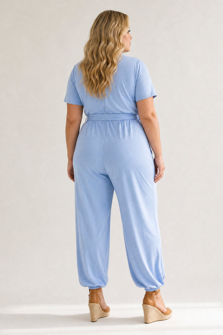 Curvy Sense Inc. Jumpsuits and Rompers Plus Size Captivating Jumpsuit - Blue