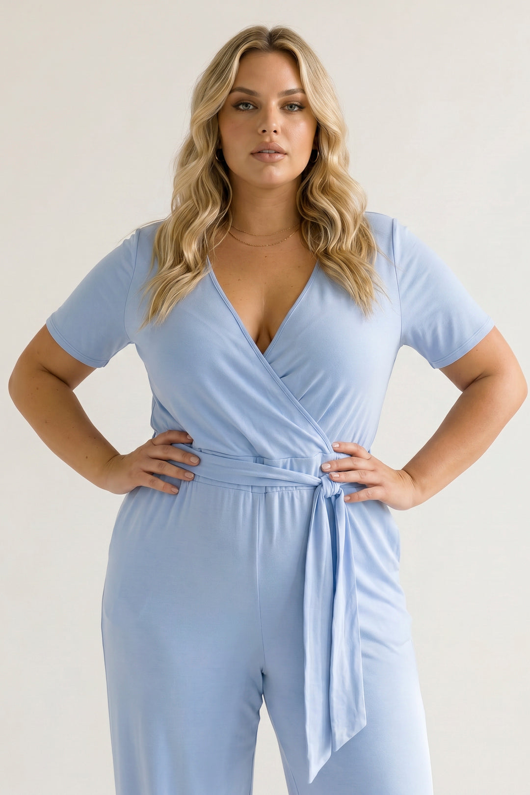 Curvy Sense Inc. Jumpsuits and Rompers Plus Size Captivating Jumpsuit - Blue