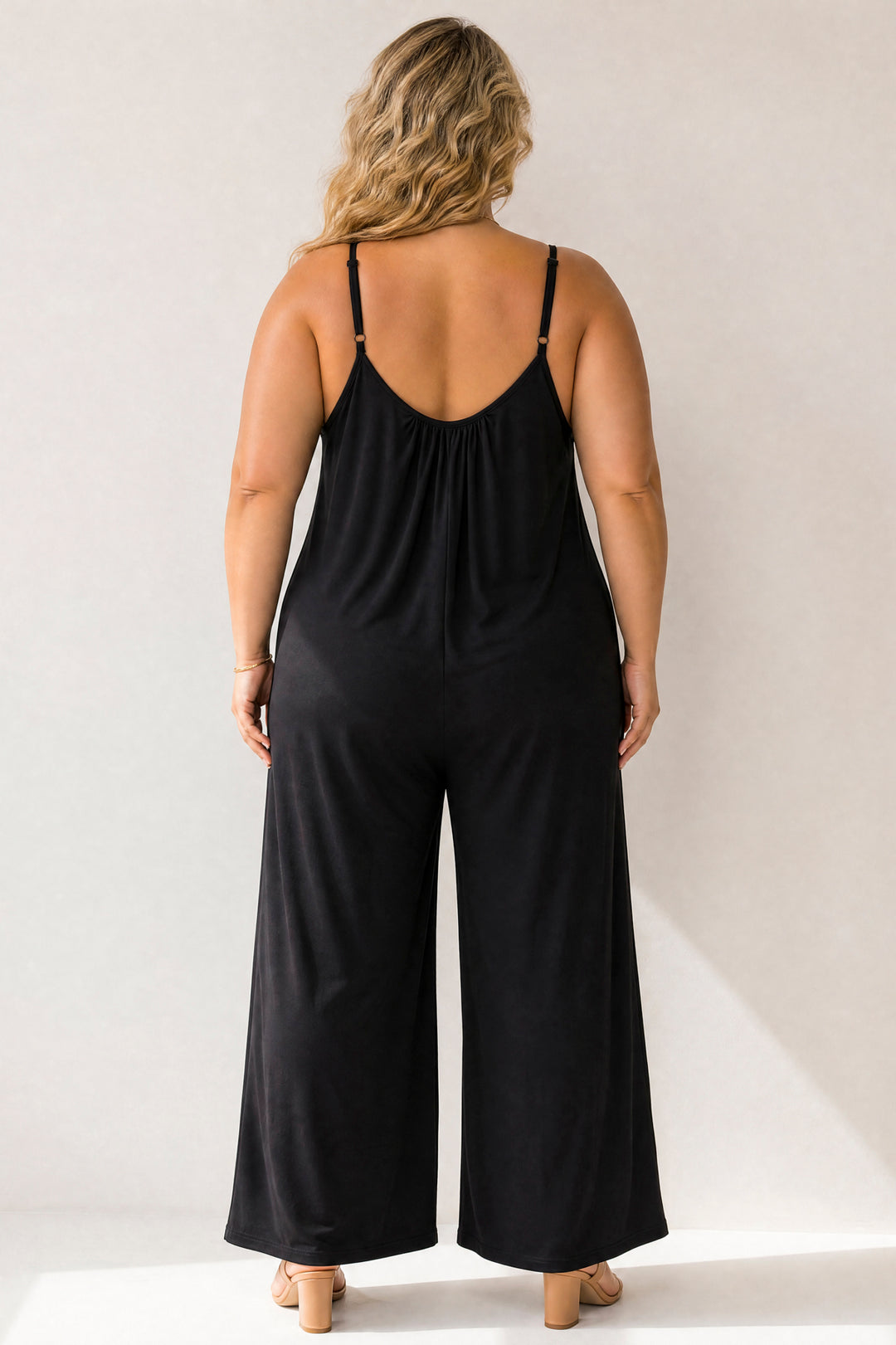 Curvy Sense Inc. Jumpsuits and Rompers Plus Size Endless Ease Jumpsuit - Black