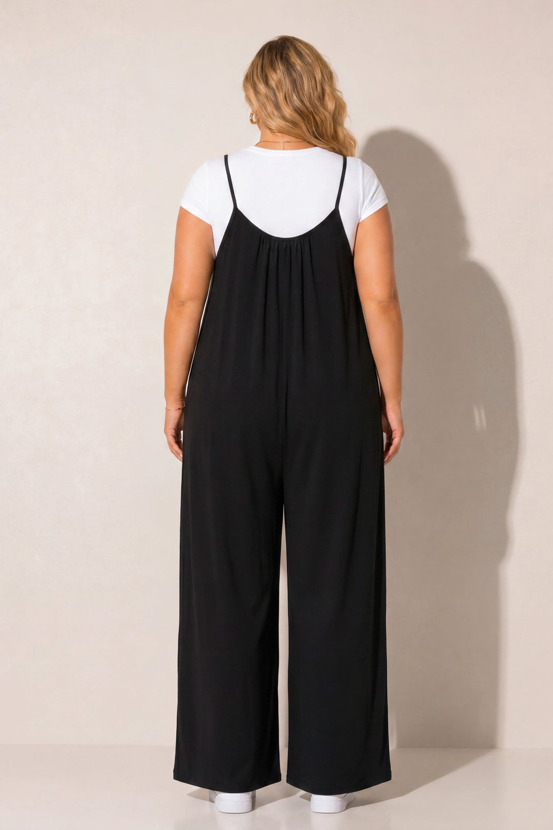 Curvy Sense Inc. Jumpsuits and Rompers Plus Size Endless Ease Jumpsuit - Black