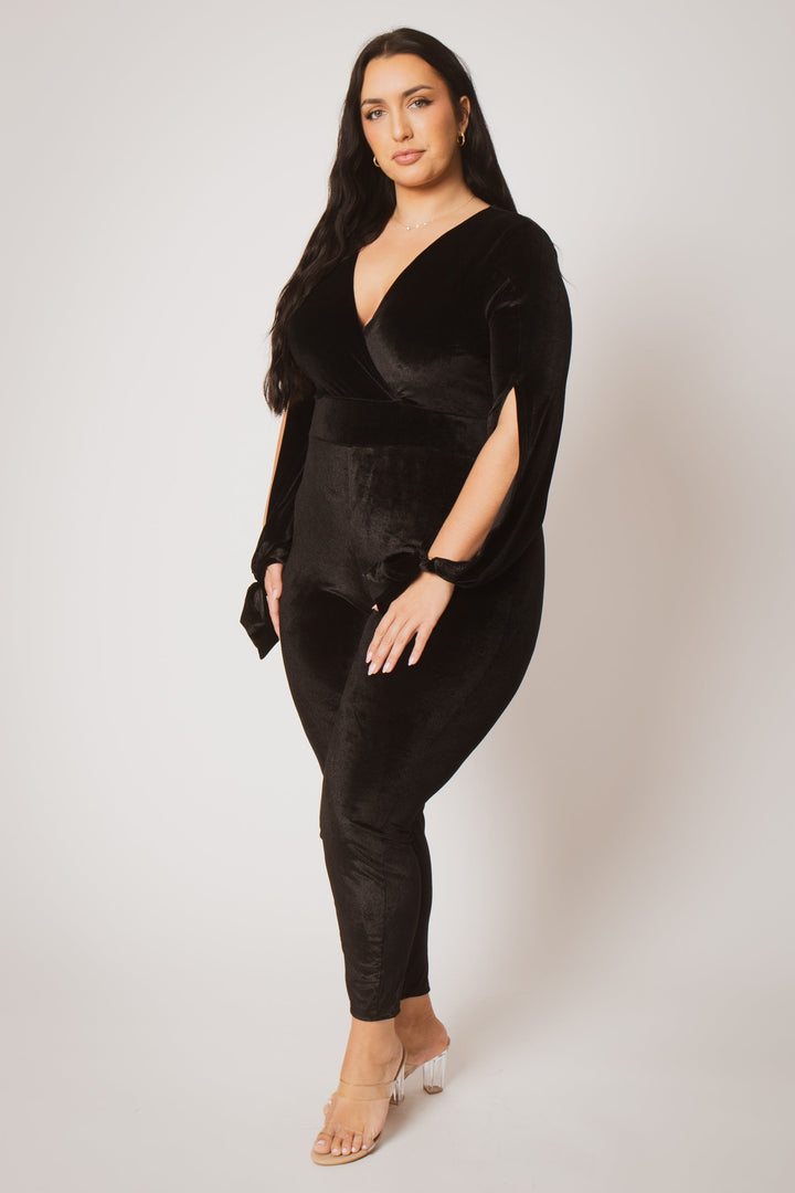 Gibiu Jumpsuits and Rompers Plus Size Lacie Luxe Jumpsuit - Black