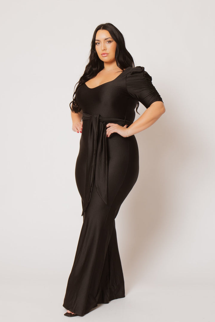 Gibiu Jumpsuits and Rompers Plus Size Marissa Jumpsuit - Black