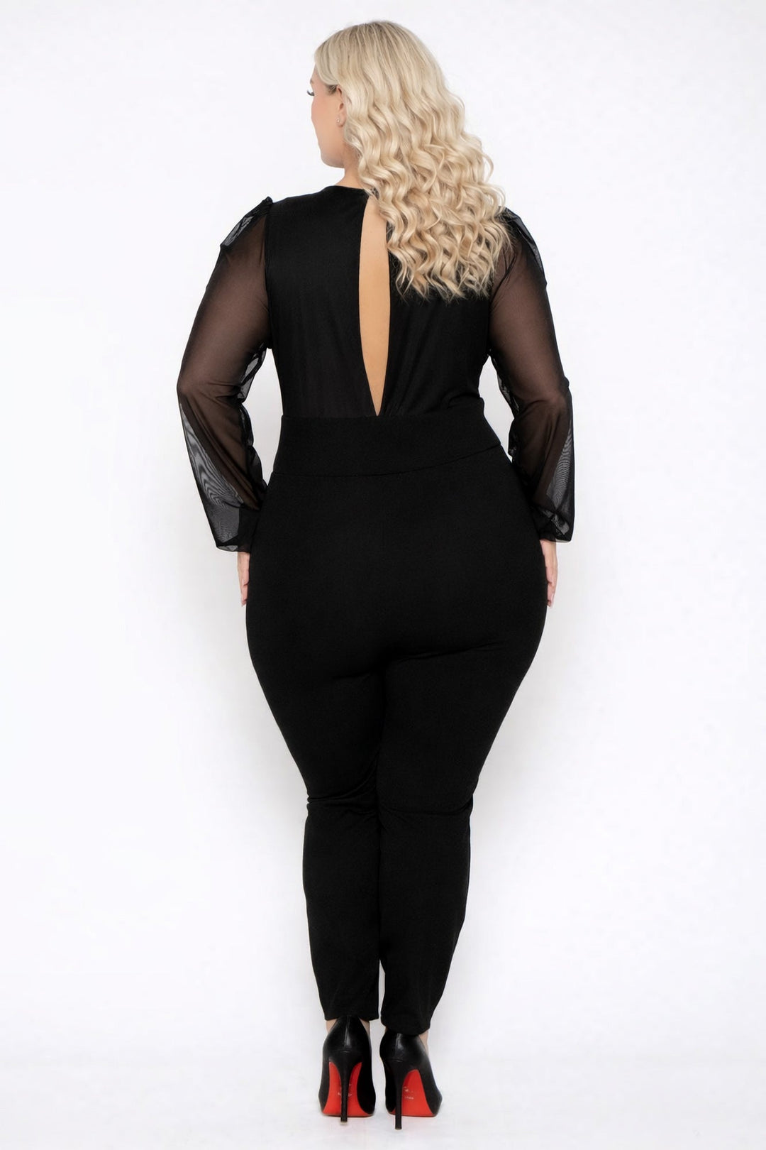 Curvy Sense Inc. Jumpsuits and Rompers Plus Size Priya  Jumpsuit  - Black