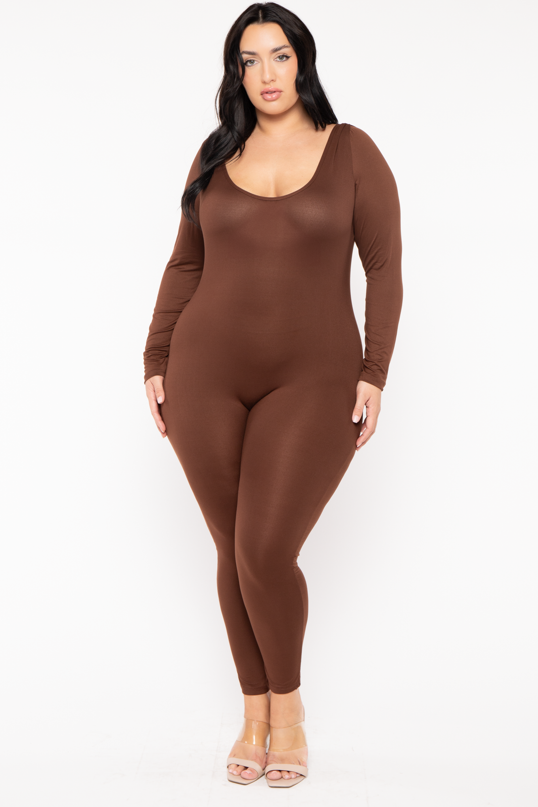 Capella Jumpsuits and Rompers Plus Size Regine Jumpsuit - Brown