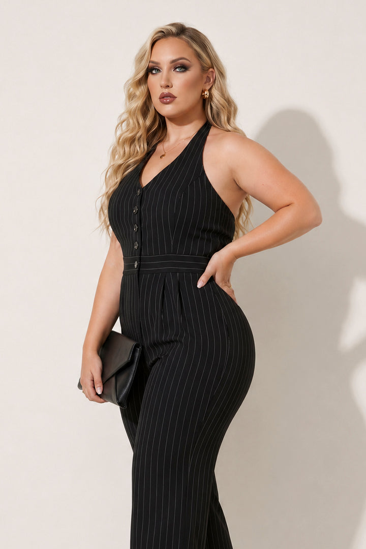 JULIA Jumpsuits and Rompers Plus Size Tailored Muse Jumpsuit - Black