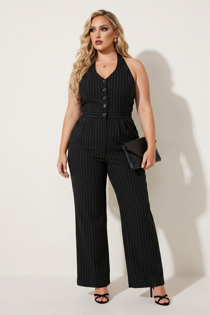 JULIA Jumpsuits and Rompers Plus Size Tailored Muse Jumpsuit - Black