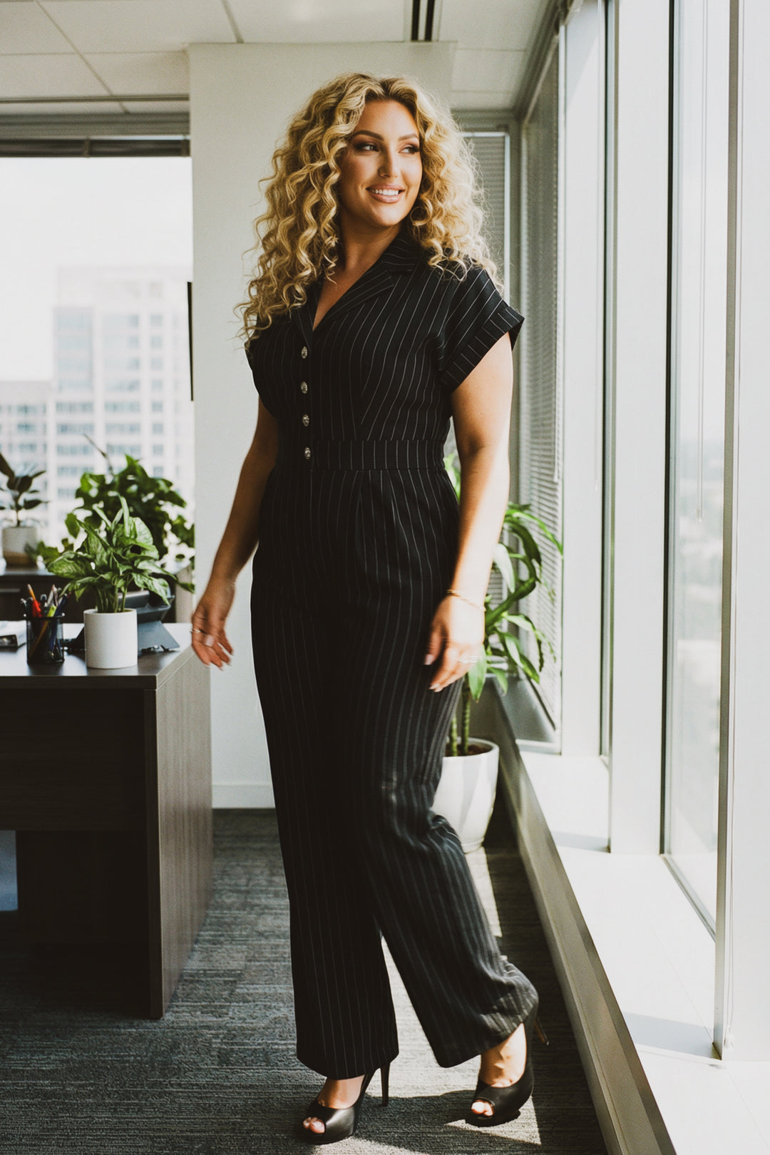 JULIA Jumpsuits and Rompers Plus Size Uptown Muse Jumpsuit - Black