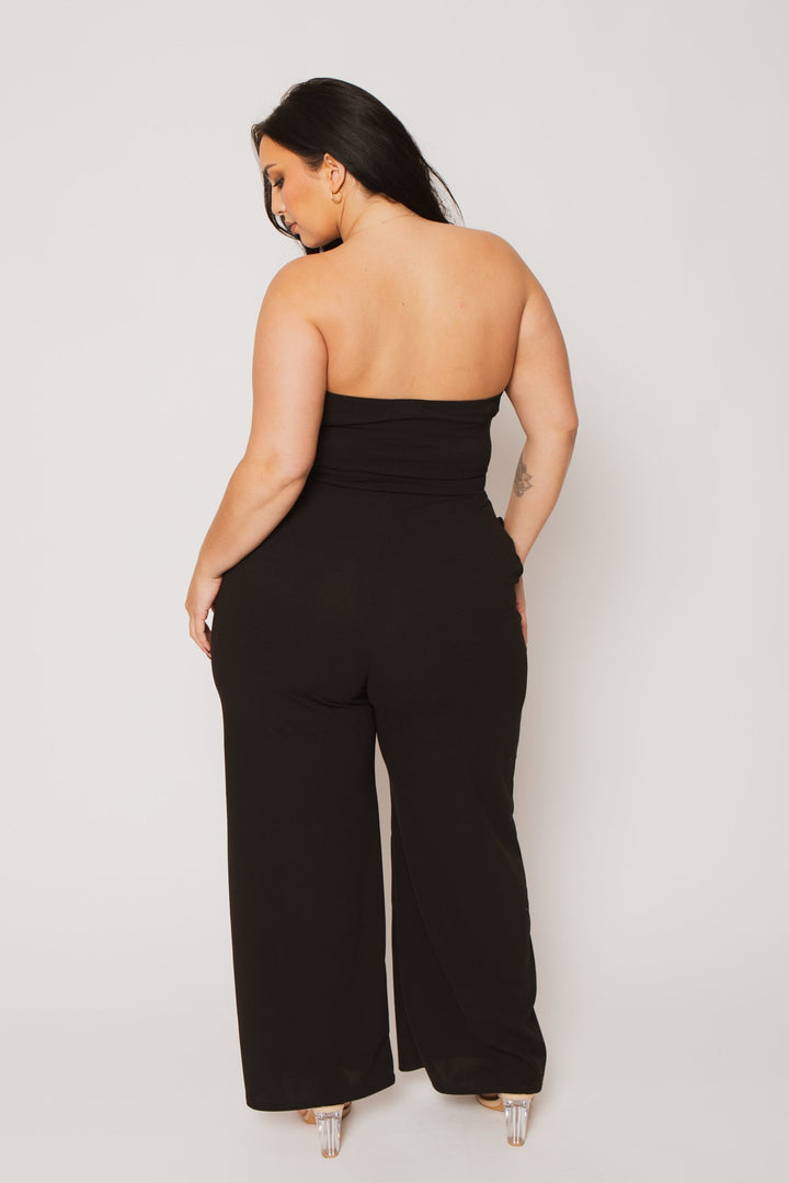 Curvy Sense Inc. Jumpsuits and Rompers Plus Size Viviana Classic Jumpsuit - Black