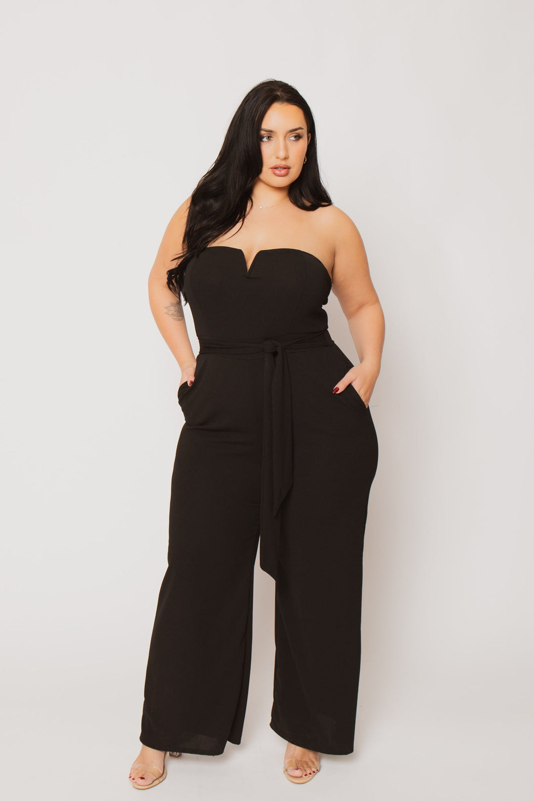 Curvy Sense Inc. Jumpsuits and Rompers Plus Size Viviana Classic Jumpsuit - Black
