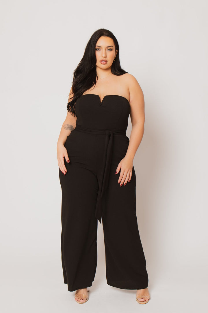 Curvy Sense Inc. Jumpsuits and Rompers Plus Size Viviana Classic Jumpsuit - Black